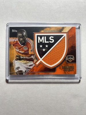 2016 Topps Apex MLS CRJ-DB DaMarcus Beasley Crest Jumbo Relic Orange /25 