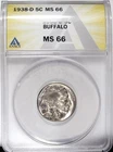 1938 D ANAC's MS 66 ☆☆ Buffalo Nickel ☆☆ Great Set Filler 337