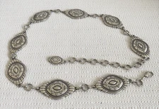 Idyllwind By Miranda Lambert silver Etched Oval Western Concho belt size small