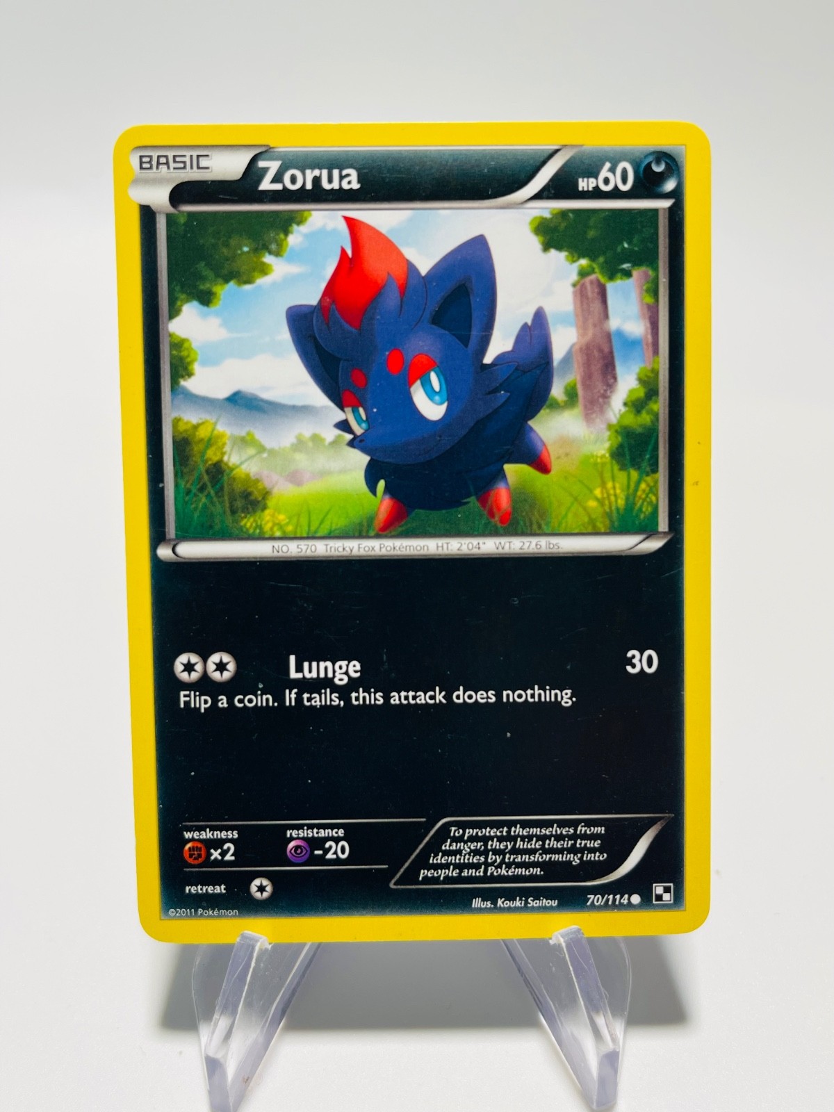 ZORUA 2011 Pokemon Black & White  Common POKÉMON 70/114