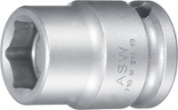 "Asw Kraft-SteckschlüSsel-Einsatz 3/8\",10Mm Magnet"