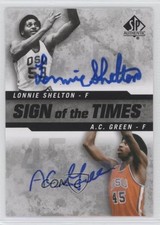 2014 SP Authentic Sign of the Times 2 AC Green Lonnie Shelton #SOT2-SG Auto 2d0