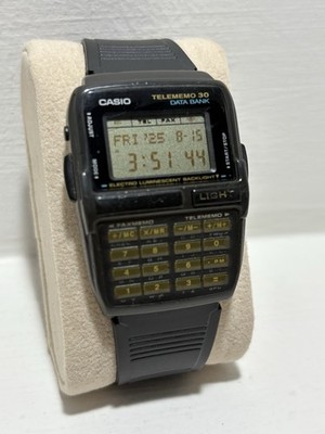 Vintage Casio Telememo 30 Data Bank DBC-30 1253 Calculator Watch
