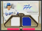 2024 Topps Tier One Freddie Freeman Auto Dual Relics /75 MEM Dodgers PC4