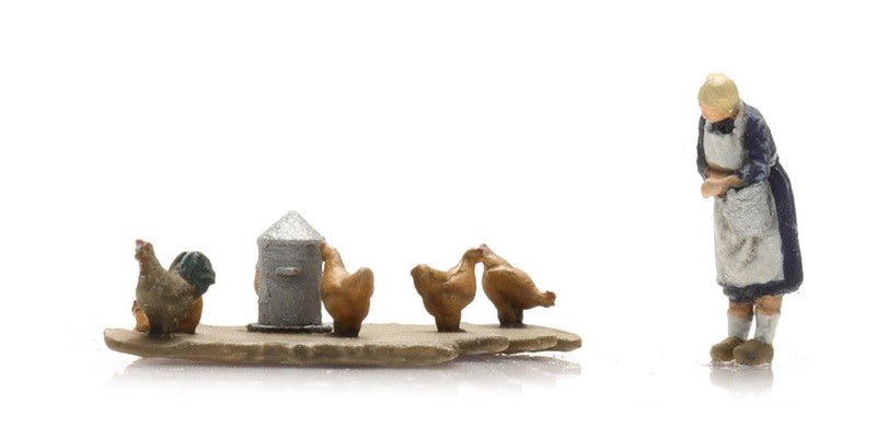 Artitec 5220010 - Z / 1:220 - Farmer With Chickens - New