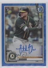 2020 Bowman Chrome Rookie Blue Refractor 90/150 Seth Brown #CRA-SB Auto nq3