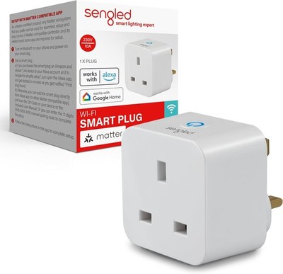 Sengled Smart Plug, Matter-Enabled, Works with Alexa, Instant Pairing