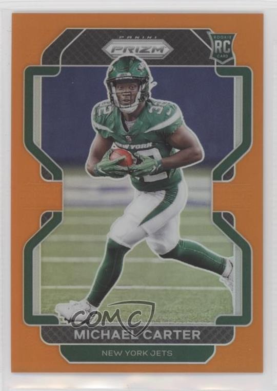 2021 Panini Prizm Rookie Orange Prizm 151/249 Michael Carter #365 2l4