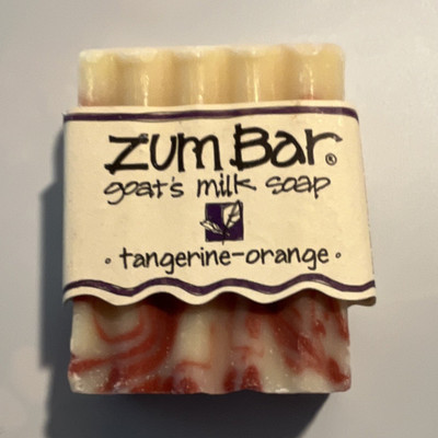 Zum Bar Tangerine-Orange Goat Milk Soap Bar Handmade Moisturizing 3 oz