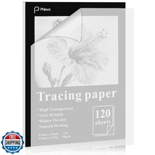 120 Sheets Tracing Paper for Drawing, 8.5”x 11” Trace Paper, Tran