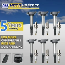 6X Ignition Coil & 6X Spark Plugs for 3.5L Camry Lexus ES350 Toyota Avalon UF487