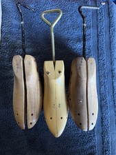 Vintage Wooden Shoe Stretcher Set Of 3 1-mans 1-Sz 2 1-unknown