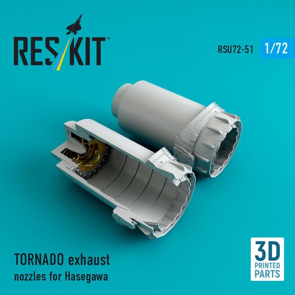 ResKit RSU72-0051 - 1:72 Tornado Exhaust Nozzles For Hasegawa Kit (3D Printed)-image
