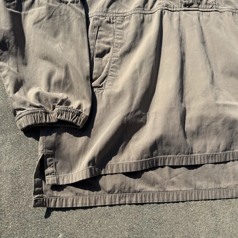 Chaqueta Anorak Pullover Nike Air De Colección Para Hombres XL 90s Medio Botón Bolsillo Frontal Tostado Foto 4 de 4