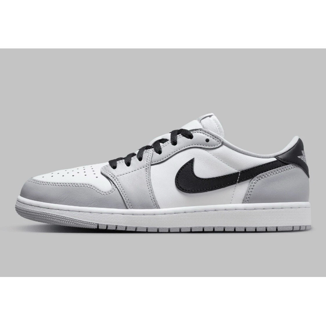 Nike Air Jordan 1 Retro Low OG Barons Wolf Grey White Black CZ0790-110 Men&apos;s 13