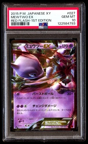 PSA 10 Mewtwo EX 027 Pokemon XY Red Flash Japanese 2015 1st Edition