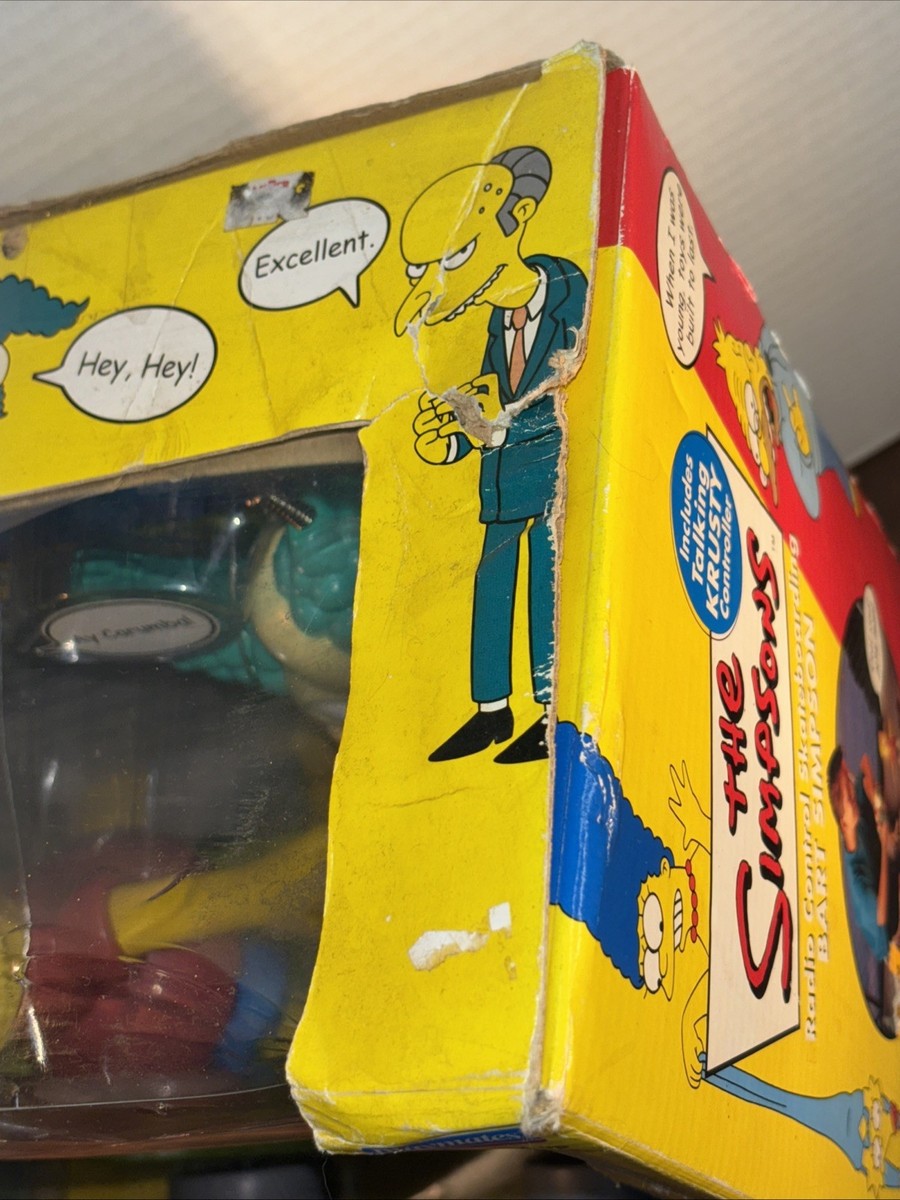 The Simpsons Radio Control Skateboarding Bart MIB Playmates The Simpsons Radio Control Skateboarding Bart MIB Playmates