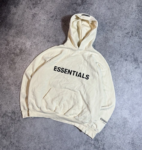 FEAR OF GOD Felpa con cappuccio essentials paura degli dei logo grande streetwear M