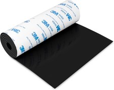 Silicone Non-Slip Furniture Pad Roll 5"x40" Self-Adhesive Black