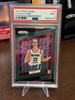 2024 PANINI PRIZM WNBA FEARLESS GREEN PRIZM #10 CAITLIN CLARK ROOKIE RC PSA 9
