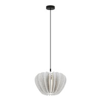 HäNgelampe Filz Weiß Wohnzimmer Ø47,5 Cm E27 Esstisch Pendelleuchte Blendarm