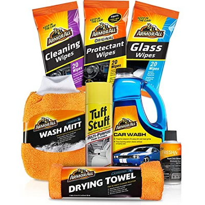 #ad Armor All Car Wash amp; Cleaning Kit w Wipes Concentrate Air Freshener $72.19