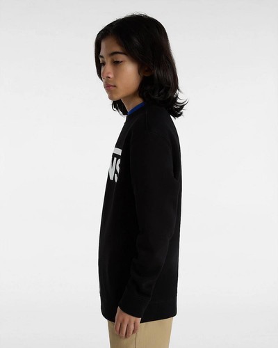 Vans Kids' Classic Crew Sweatshirt - Black Soft Cotton Comfort - Picture 6 of 7