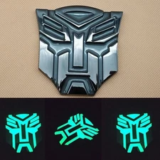 1x Metal Glossy Black Transformers Autobot Auto Badge Trunk SUV Emblem Sticker