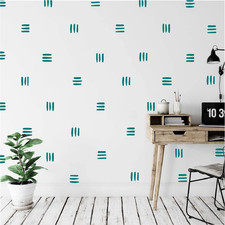 120pcs Modern Line Wall Stickers Boho Nursery Kids Living Room Scandinavian Home