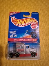 1996 Hot Wheels #381 Race Truck Series 2/4 KENWORTH T600 Silver 15219 NOS 🔥Lhr