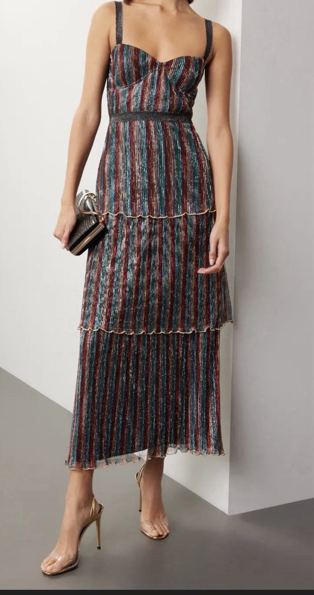 saylor metallic rainbow dress Aviva Dress