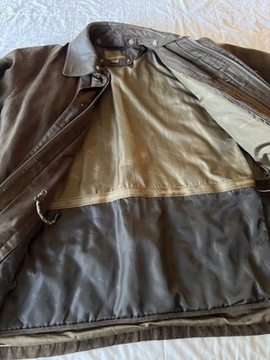 Exceptional Mens Coat L Brown Suede Like Appearance Down Fill Rainforest Jacket