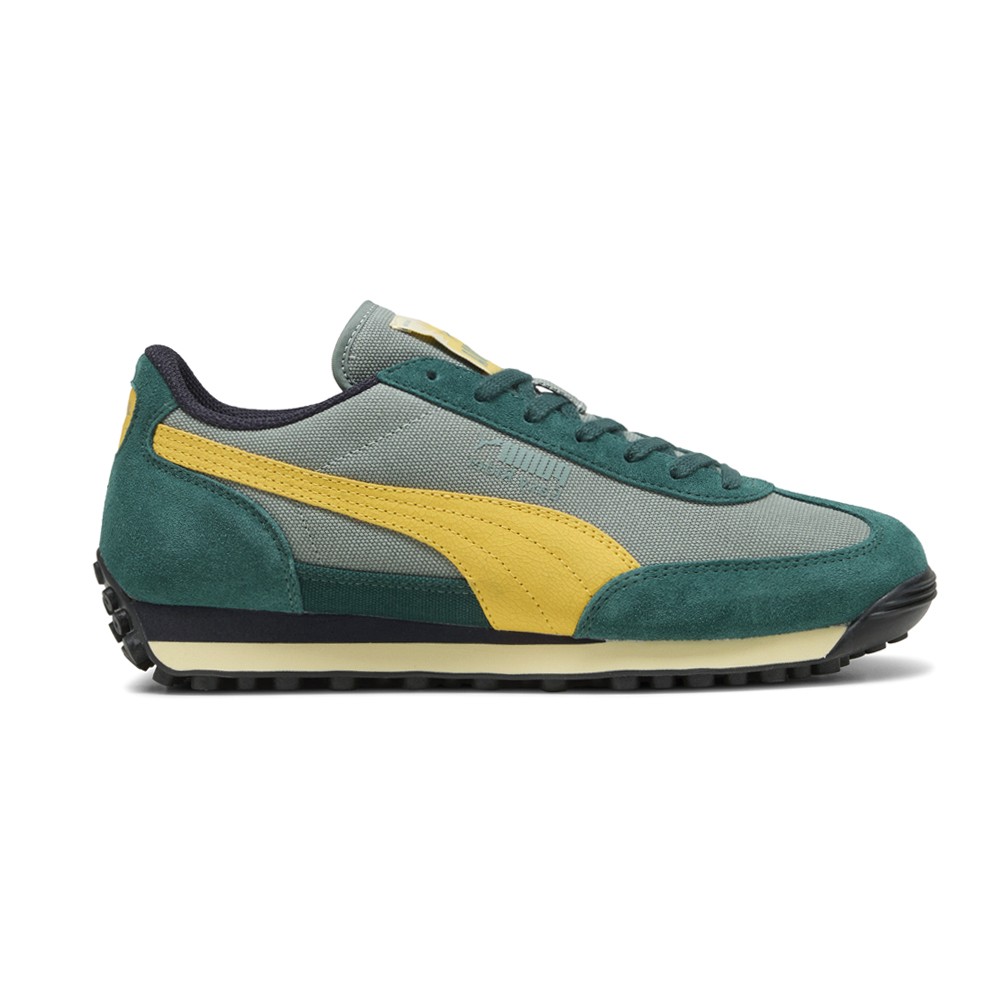 PUMA Easy Rider Weathered Lace Up  Mens Green, Grey, Yellow Sneakers Casual Shoe