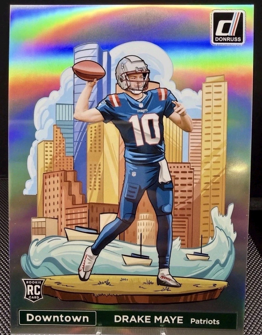 2024 Panini Donruss - Drake Maye #13 Oversized Jumbo Downtown (RC)