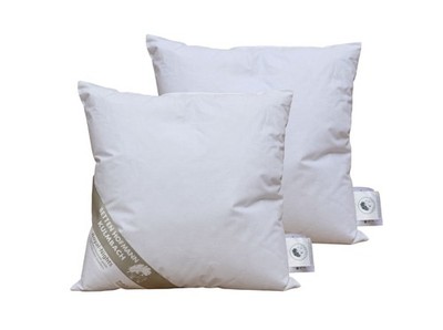 2 Stück Betten Hofmann Kissen 40x40 cm 150 g prall Daunenkissen Kuschelkissen
