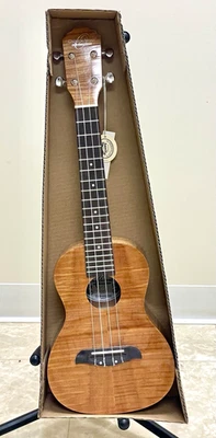 NEW Oscar Schmidt OU2FM Acoustic 4-String Ukulele Flamed Maple Natural Brown - image 1 of 4