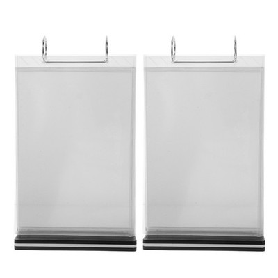 Reusable Acrylic Desktop Flip Chart Holder Transparent Menu and Flyer Stand