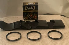 Opteka Close-up Lens Set 58mm  +1, +2, +4 with Case