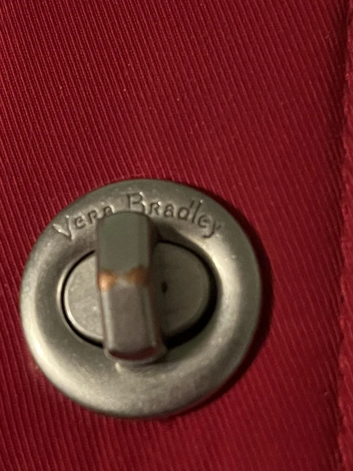 Vera Bradley Crossbody Bag Womens Red Quilted Purse Wallet Set Floral Lining - Image 4 of 4