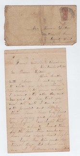 CIVIL WAR LETTER 7th Indiana Vols Under Rebel Fire at Falls Church Virginia!
