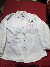 Vintage 90s Acme Classic Looney Tunes Sylvester Tweety Button Up Shirt Size L