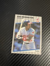 1989 Fleer Ron Washington Cleveland Indians #416