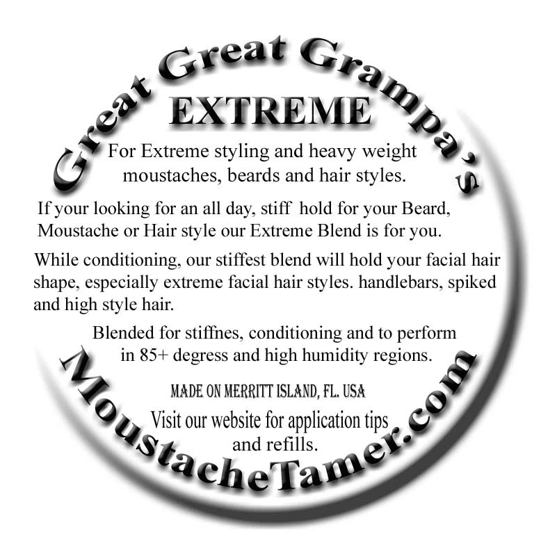 "Autumn Walk" Blend - Mustache & Beard Wax 2oz- Stiff / Extreme - Outdoor scent - Image 3 of 3