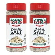 Jane's Krazy Mixed Up Salt Pack of 2 All Natural Seasoning 9.5 Ounce