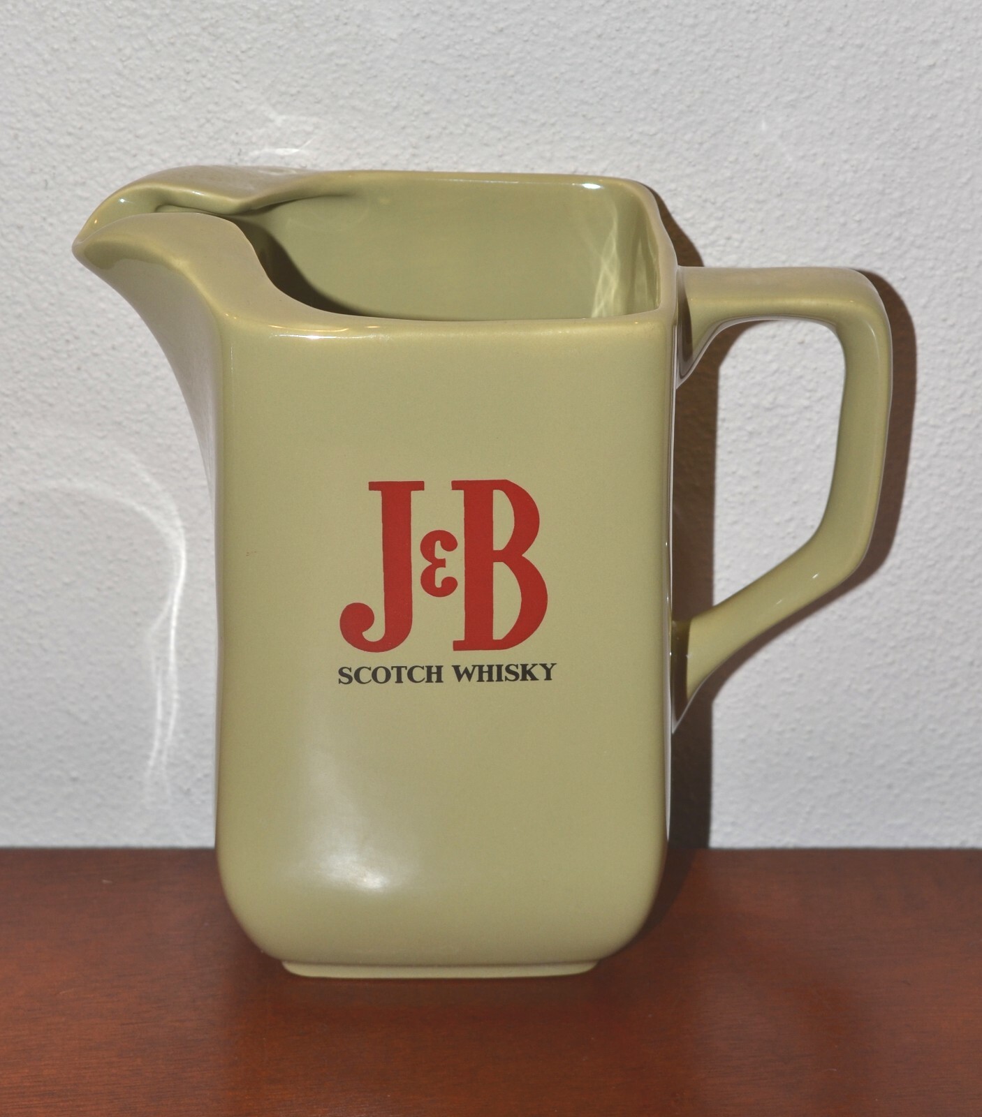 Vintage English J&B Scotch Whisky Pitcher, 1980s Wade Bar Decor from England