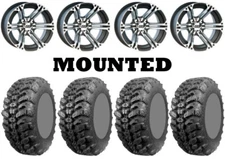 Kit 4 Interco Sniper 920 Tires 27x9-12 on ITP SS212 Machined Wheels IRS