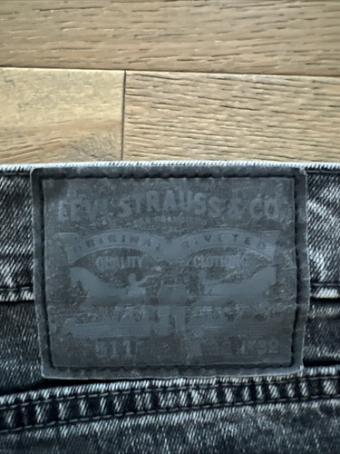Jeans ajustados elásticos Levi’s 511 para hombre 32x30 negro lavado ácido Y2K 2015 84511-0213 - Imagen 3 de 12