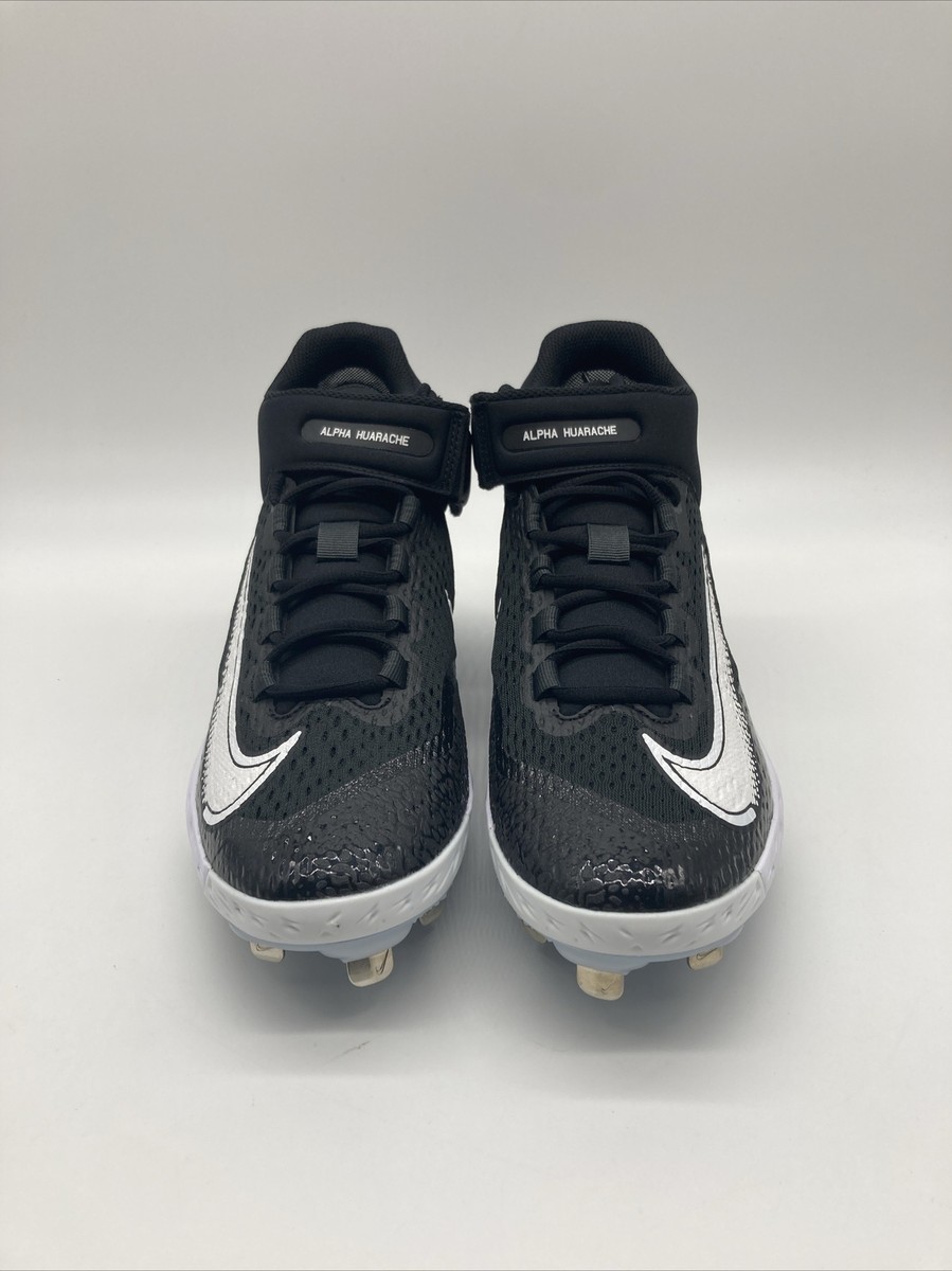 Nike Alpha Huarache Elite 4 Mid Black Baseball Cleat DJ6520  display picture 1