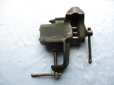 MORSA DA BANCO INCUDINE A MORSETTO DI MEDIE DIMENSIONI - 2 GANASCE LARGHE 1/2" - IN VECCHIA VERNICE VERDE