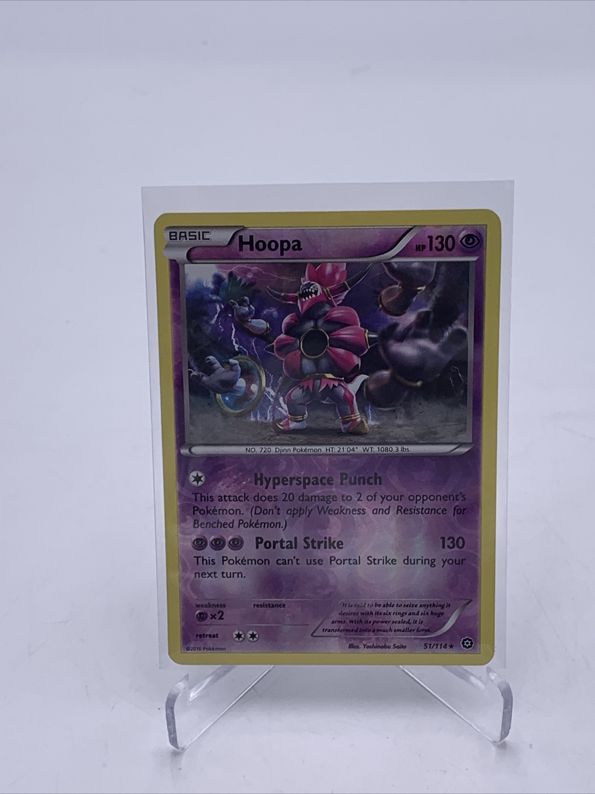 Hoopa 51/114 X&Y: Steam Siege Reverse Holo NM/Mint Pokemon